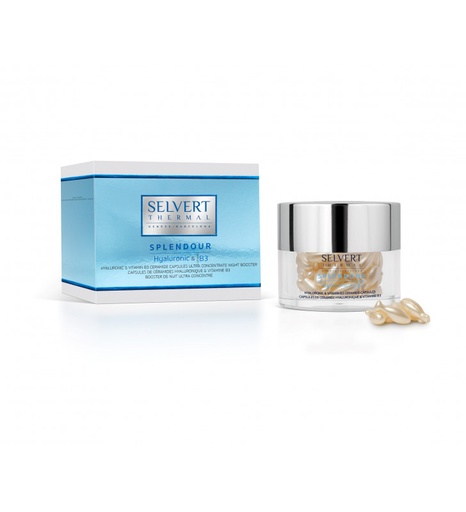 [3585-4503] Splendour. Hyaluronic & Vitamin B3 Ceramide Capsules Ultra concentrate Night Booster - SELVERT